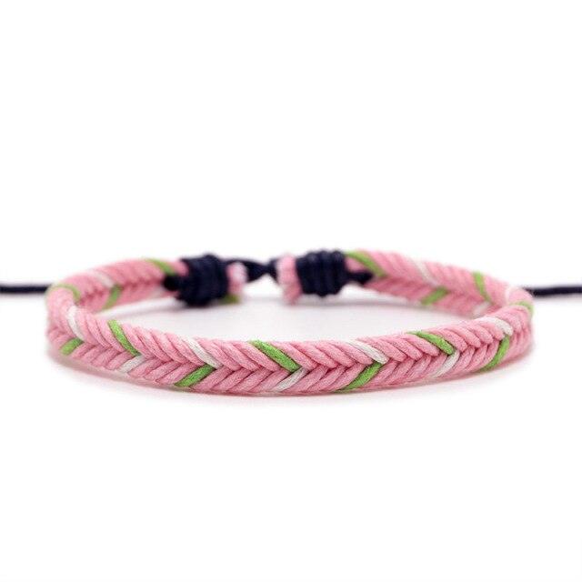 Viking Handmade Bracelets Ajustable Pink - L E V I T A